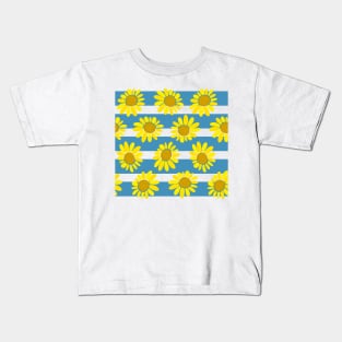 Sunflower Seamless Pattern Kids T-Shirt